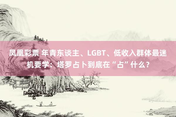 凤凰彩票 年青东谈主、LGBT、低收入群体最迷机要学：塔罗占卜到底在“占”什么？