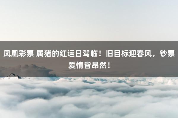 凤凰彩票 属猪的红运日驾临！旧目标迎春风，钞票爱情皆昂然！