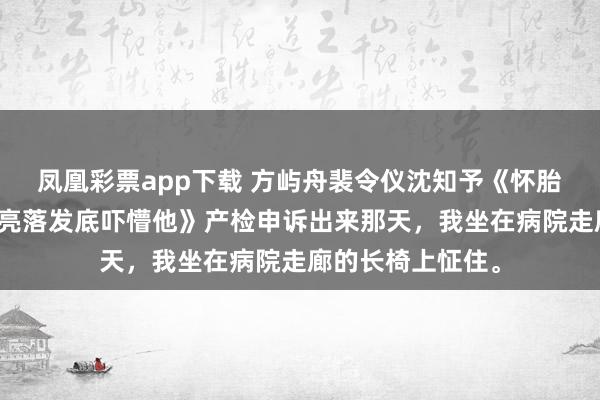 凤凰彩票app下载 方屿舟裴令仪沈知予《怀胎今日被辞别，我亮落发底吓懵他》产检申诉出来那天，我坐在病院走廊的长椅上怔住。